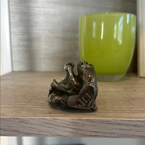 Carol Henry Vintage Navajo Bear & Rabbit Silver Figurine - Picture 2 of 3